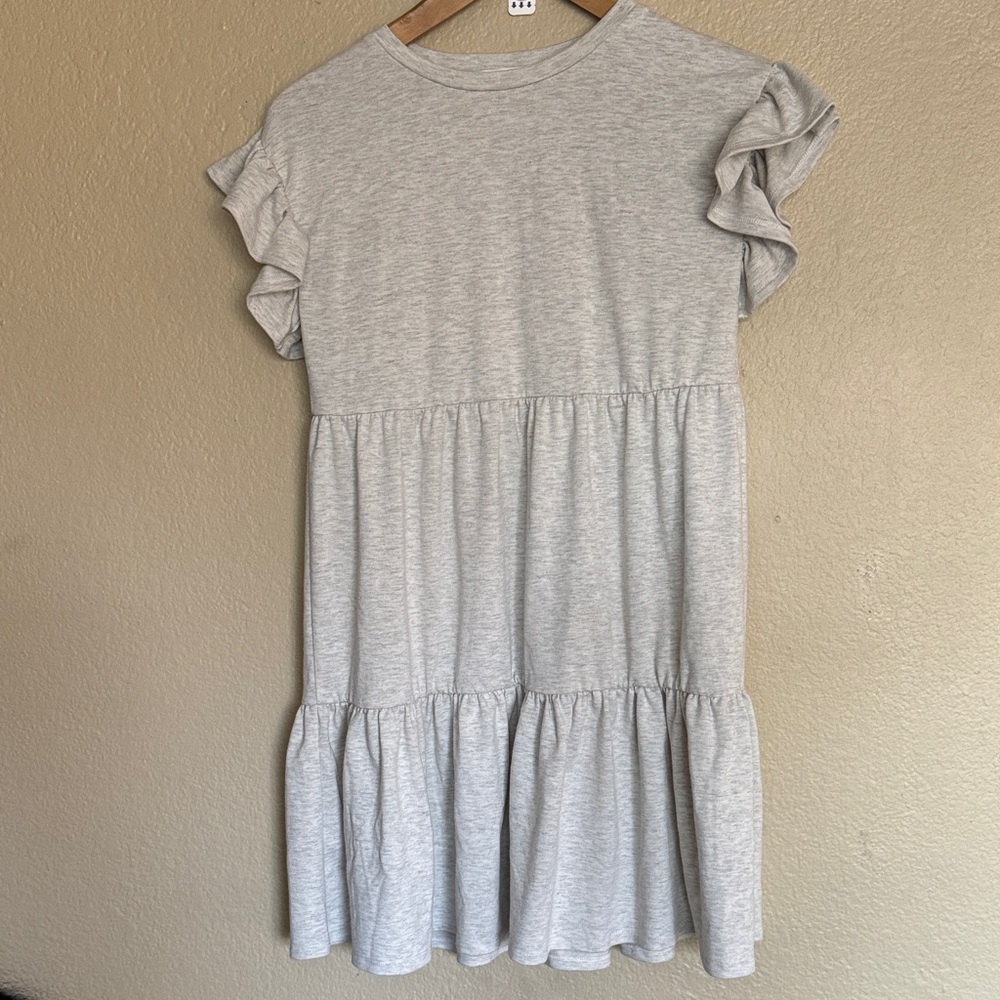 Steve Madden Kids Girls’ Ruffle Sleeve Tiered Dress Size M (10/12)